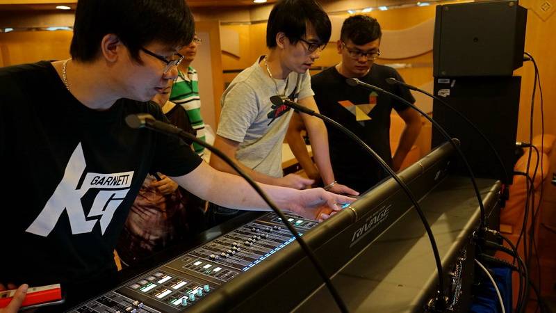 钱柜777 RIVAGE PM7 数字混音系统助力录音技术沙龙
