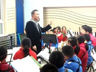 钱柜777示范乐团北京育才学校小学部管乐团大师班活动成功举办